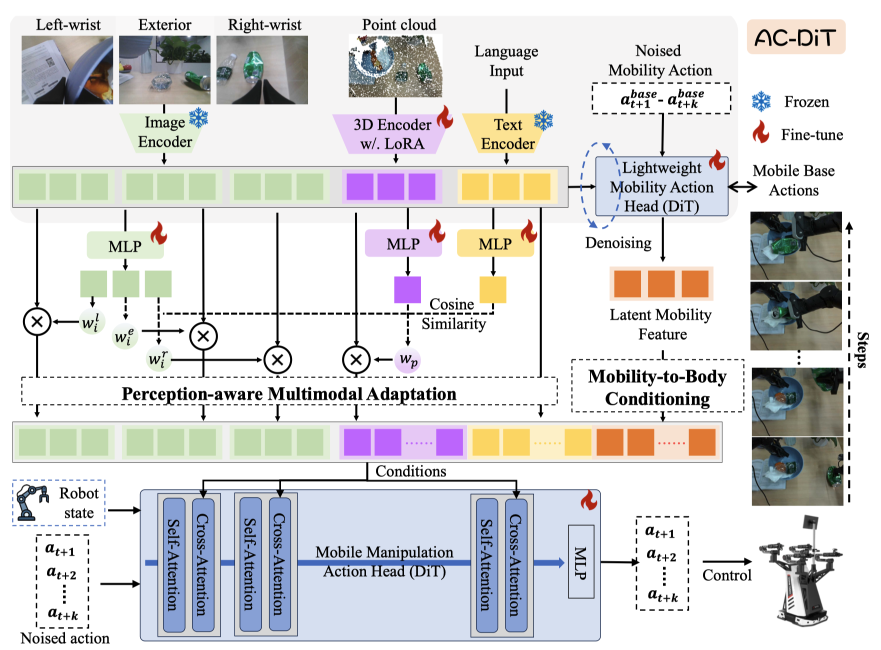 AC-DiT: Adaptive Coordination Diffusion Transformer for Mobile Manipulation